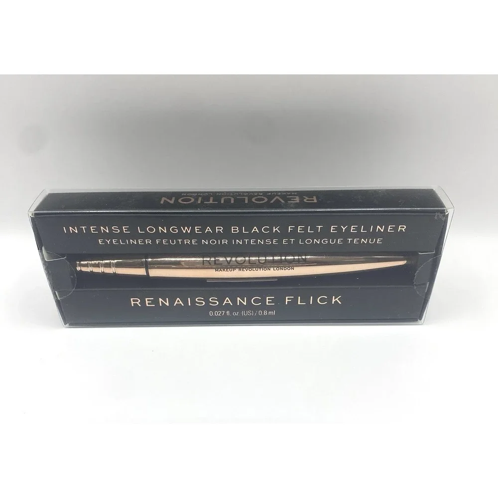 Revolution‎ Renaissance Flick Black Felt Eyeliner Waterproof Intense Black